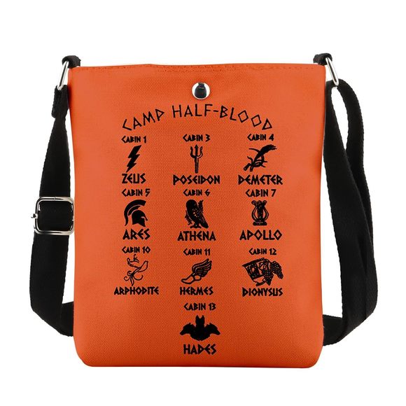 Camp Half - Blood Crossbody Bag, Camp Half - Blood Cabins Gift, Camp Half - XD - Picture 1 of 6